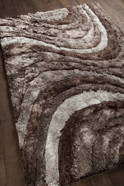 product image for Flemish Hand Woven Contemporary Shag Fle 51102 Rug Chandra Rugs 5 24