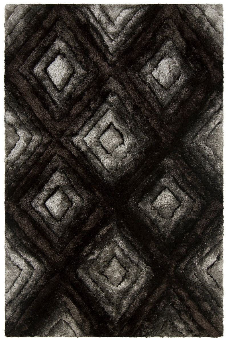 media image for Flemish Hand Woven Contemporary Shag Fle 51101 Rug Chandra Rugs 1 237