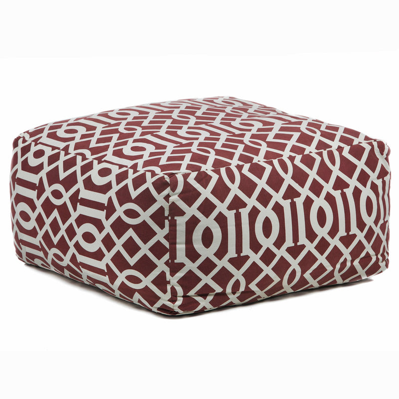 media image for Handmade Contemporary Printed Cotton Pou 110 Pouf Chandra Rugs 1 229
