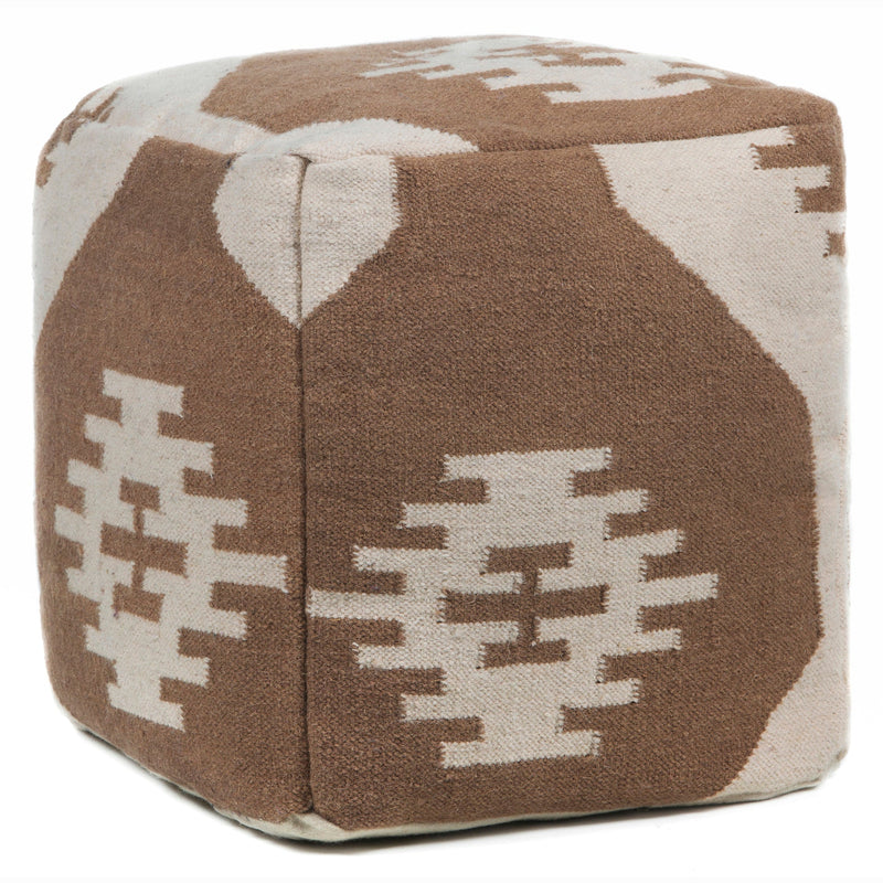 media image for Hand Knitted Contemporary Wool Pou 143 Pouf Chandra Rugs 1 26