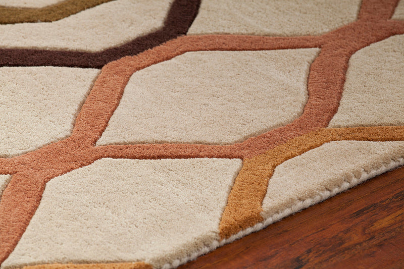 media image for Rowe Hand Tufted Contemporary Row 11125 Rug Chandra Rugs 4 255