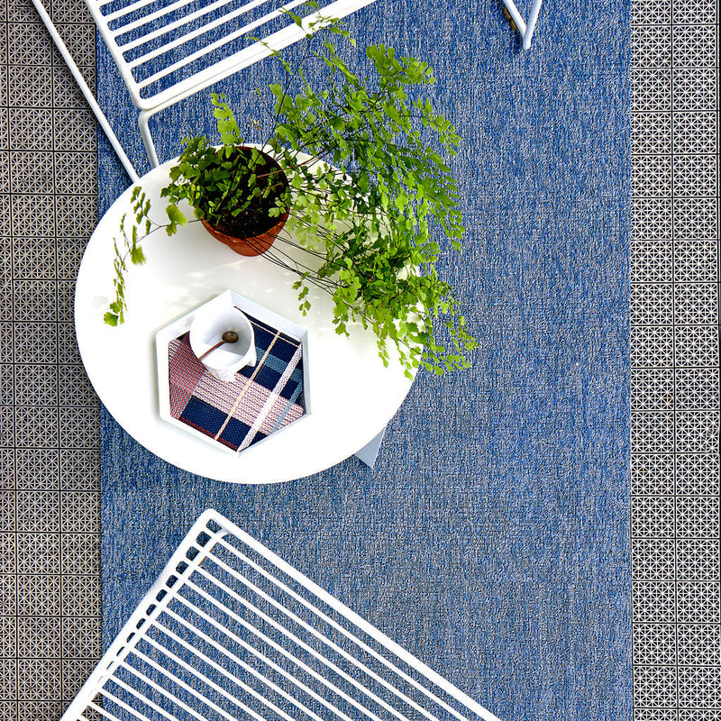 media image for Heathered Cornflower Shag Chilewich Chw 200550 008 3 227