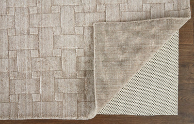 product image for Tatem Hand Woven Linear Beige Rug 5 87