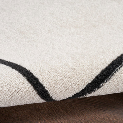 product image for Nourison Home Nourison Essentials Ivory Black Contemporary Rug By Nourison Nsn 099446148162 13 67