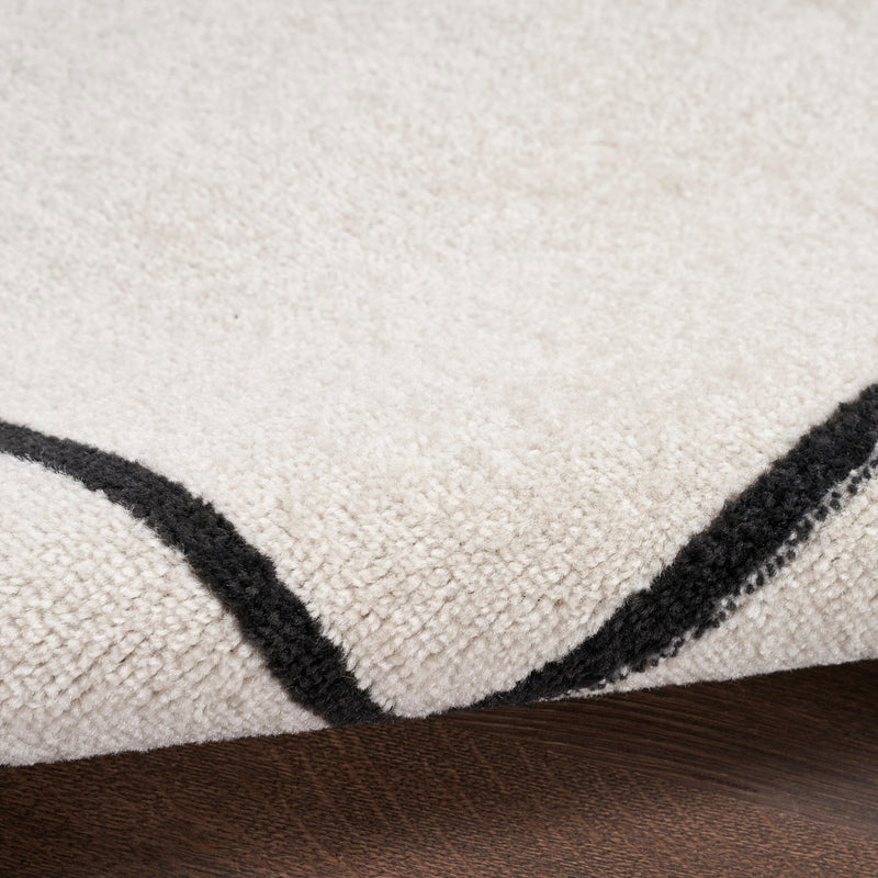 media image for Nourison Home Nourison Essentials Ivory Black Contemporary Rug By Nourison Nsn 099446148162 13 241