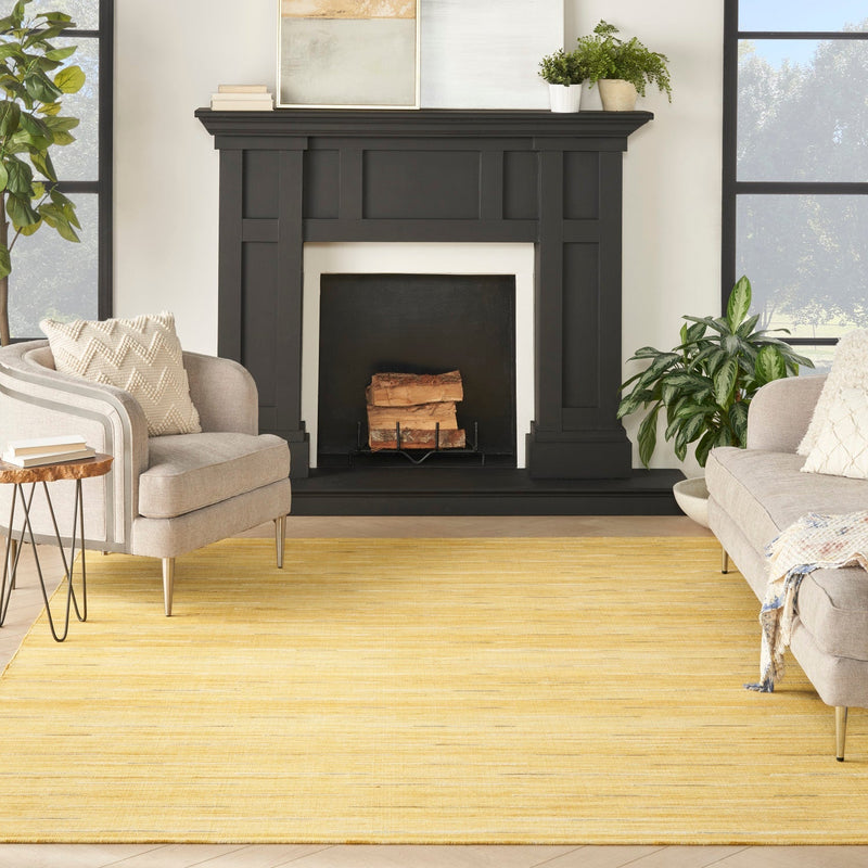 media image for Nourison Home Interweave Yellow Modern Rug By Nourison Nsn 099446112941 8 227