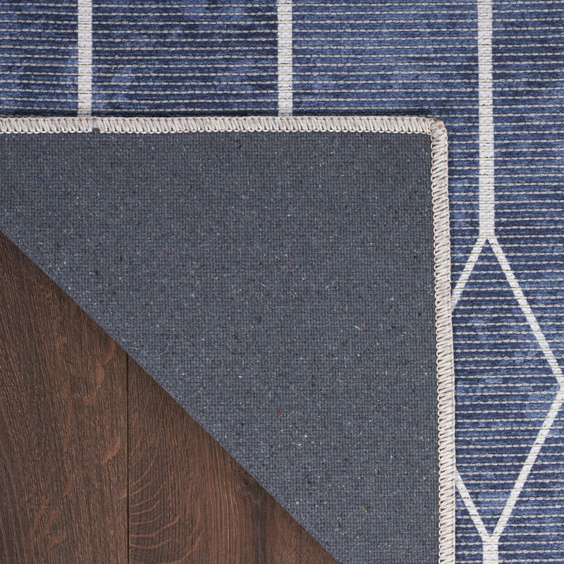 media image for Nicole Curtis Machine Washable Series Navy Modern Rug By Nicole Curtis Nsn 099446163301 4 270