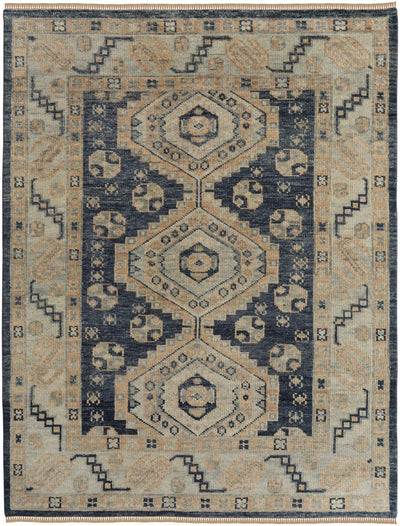 product image of foxboro traditional diamond hand knotted blue ivory rug by bd fine filr6943bluivyh00 1 517