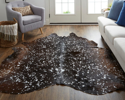 product image for briona rustic cowhide rug silver rug by bd fine ellraindslv000q02 7 98