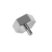 Hex Hexagon Shaped Pull in Nickel Finish design by BD Studio