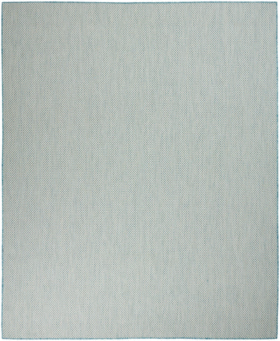 product image of courtyard ivory aqua rug by nourison 99446841636 redo 1 582