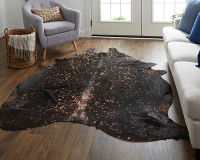 product image for briona rustic cowhide rug copper rug by bd fine ellraindcop000q02 8 0