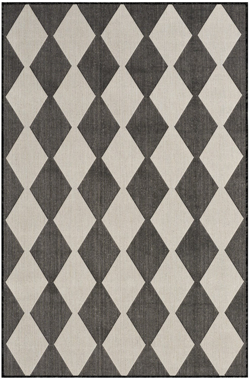 media image for Positano Indoor Outdoor Black Geometric Rug By Nourison Nsn 099446938114 1 269