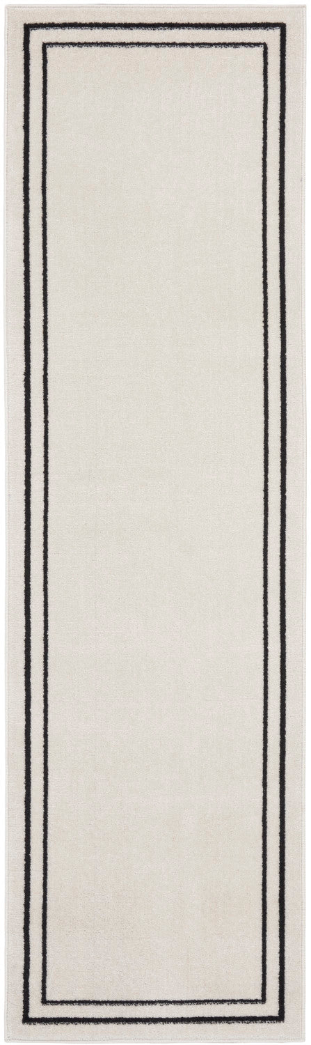 media image for Nourison Home Nourison Essentials Ivory Black Contemporary Rug By Nourison Nsn 099446148162 2 27