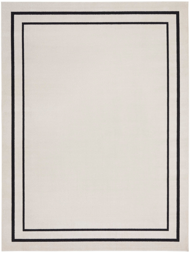 media image for Nourison Home Nourison Essentials Ivory Black Contemporary Rug By Nourison Nsn 099446148162 1 217