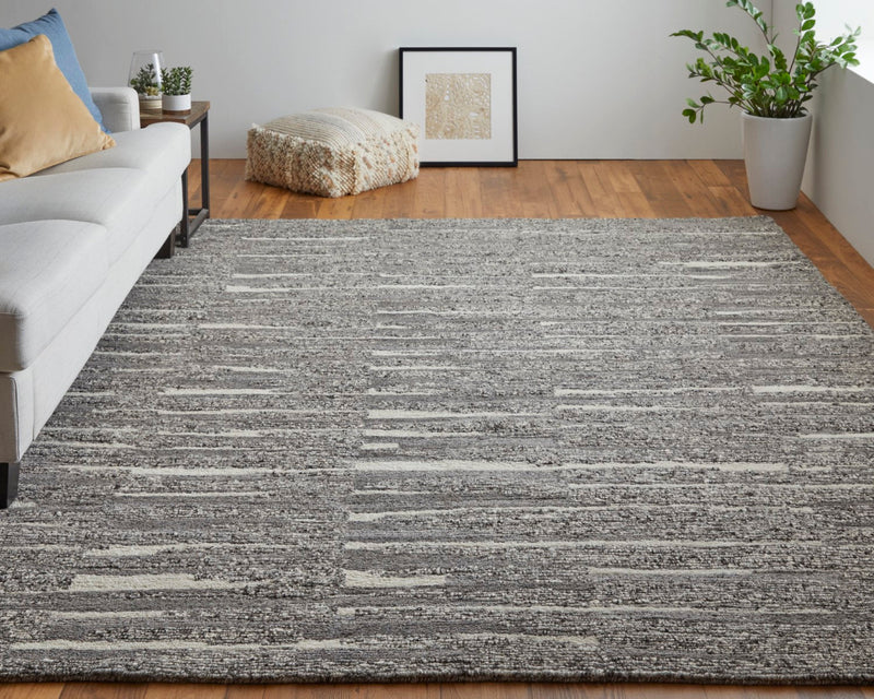 media image for Conor Abstract Gray/Taupe/Ivory Rug 7 217