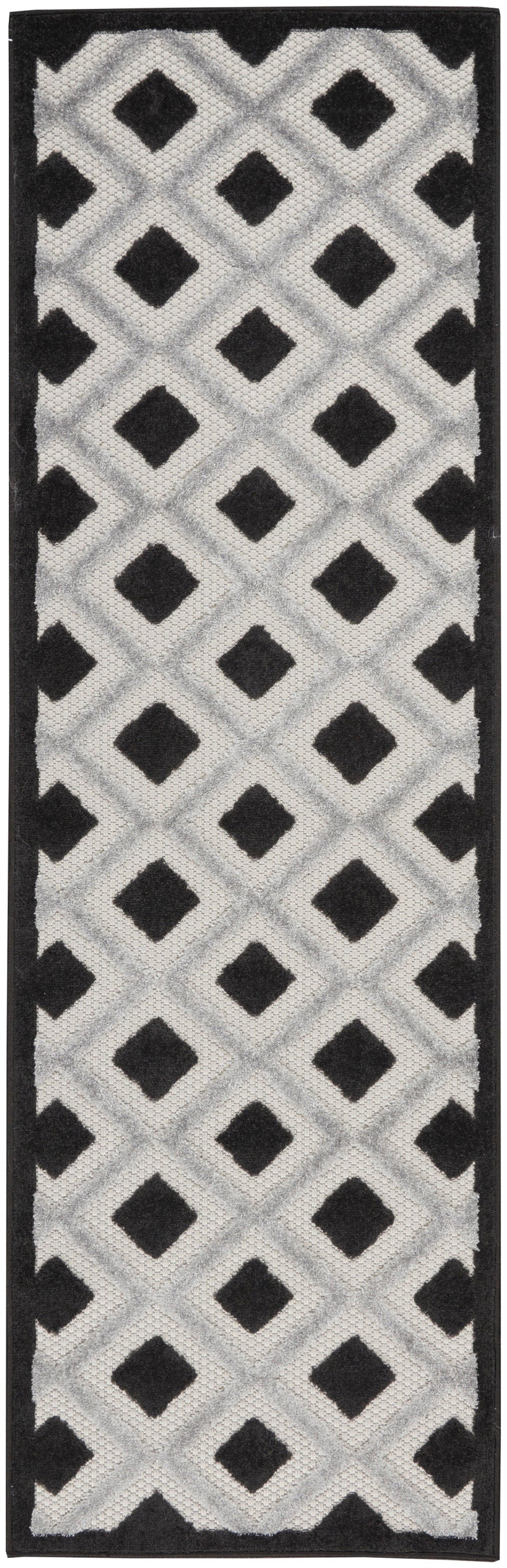 media image for aloha black white rug by nourison 99446829917 redo 3 22