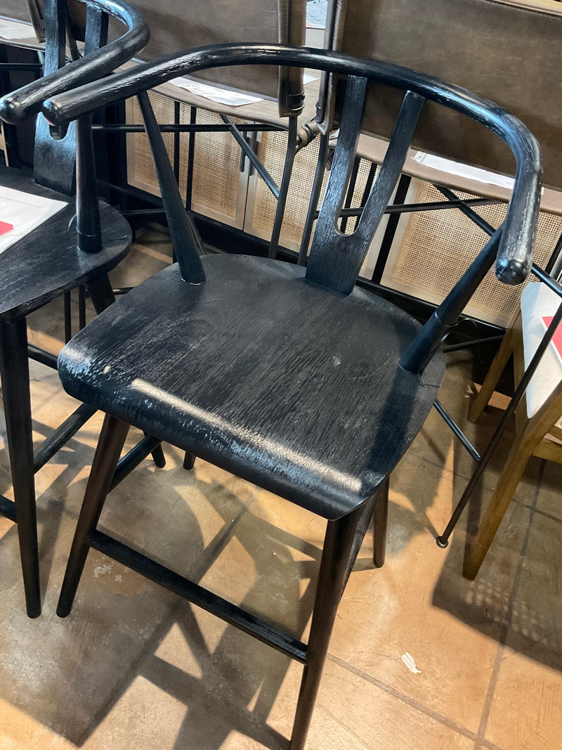 media image for Cecelia Counter Stool in Matte Black - Open Box 8 242