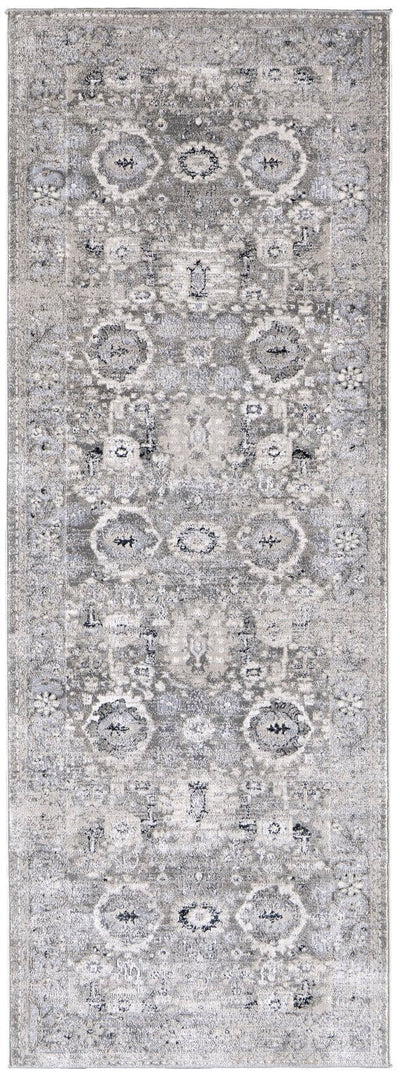 product image for adana distressed ivory silver gray rug news by bd fine mckr39fubgeslve10 6 37