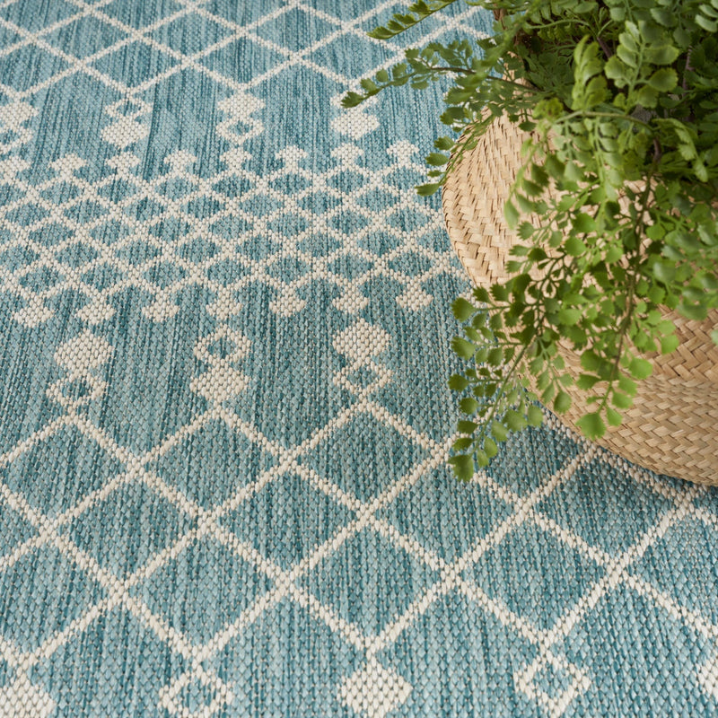 media image for Nourison Home Positano Aqua Modern Rug By Nourison Nsn 099446902498 7 273