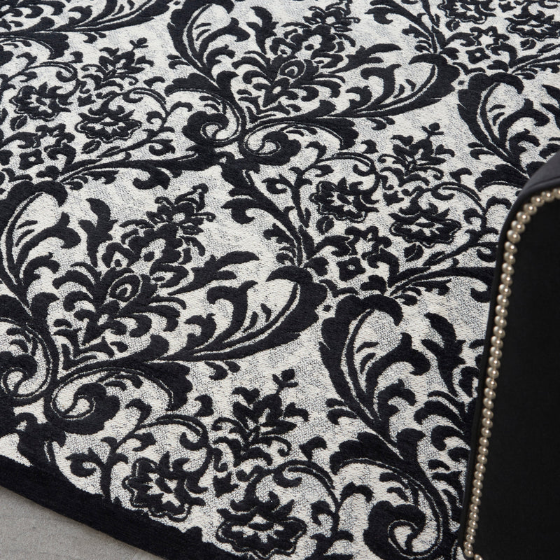 media image for damask black white rug by nourison 99446341372 redo 5 28