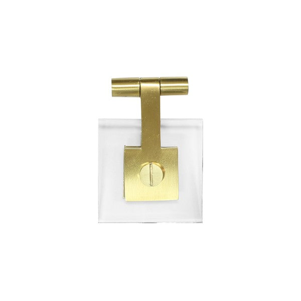 Jonah Square Hardware Pull in Antique Brass design by BD Studio