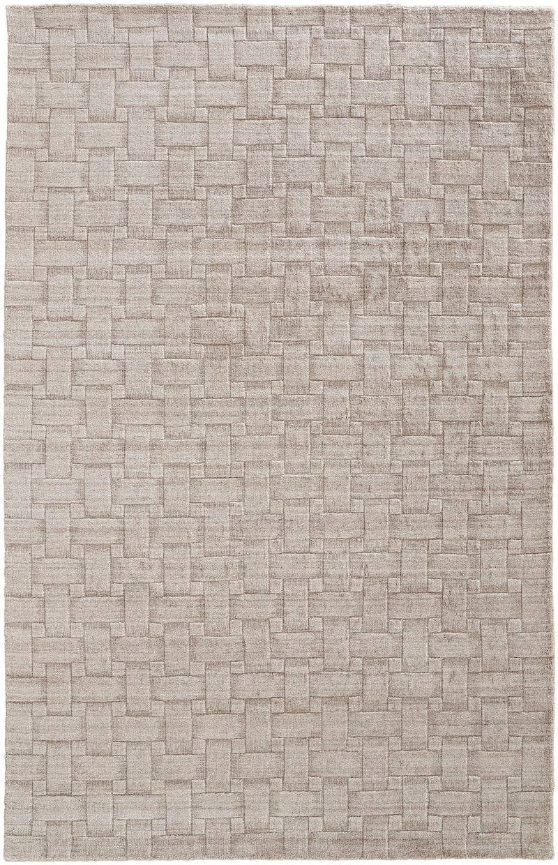 media image for Tatem Hand Woven Linear Beige Rug 1 242