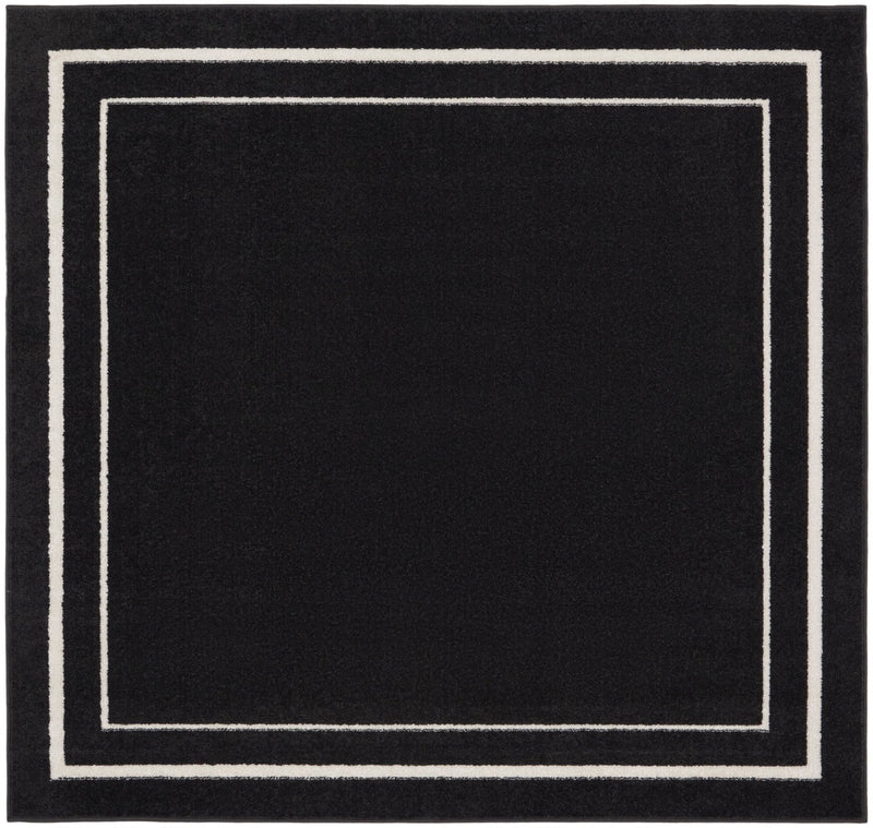 media image for Nourison Home Nourison Essentials Black Ivory Contemporary Rug By Nourison Nsn 099446136633 4 230