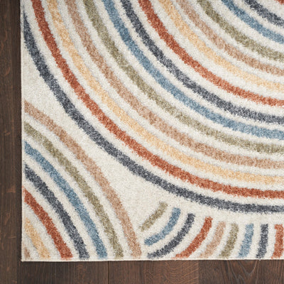 product image for Nourison Home Astra Machine Washable Ivory Multi Mid Century Modern Rug By Nourison Nsn 099446121905 5 3