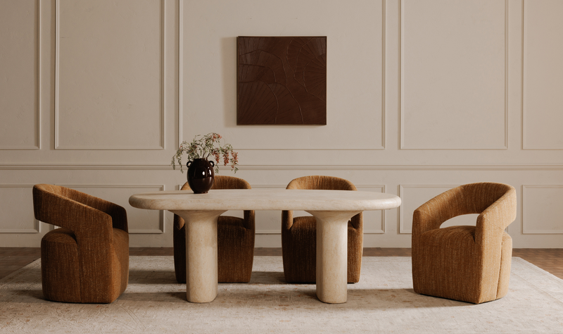 media image for Barrow Performance Fabric Rolling Dining Chair Amber Glow 8 216