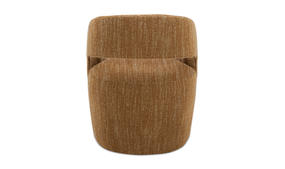product image for Barrow Performance Fabric Rolling Dining Chair Amber Glow 4 10