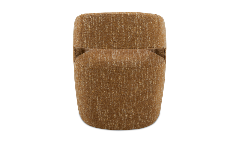 media image for Barrow Performance Fabric Rolling Dining Chair Amber Glow 4 270