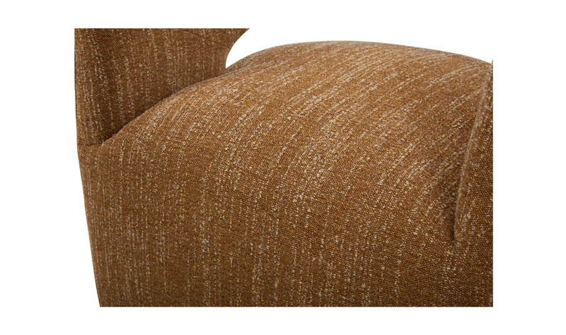 media image for Barrow Performance Fabric Rolling Dining Chair Amber Glow 7j 297
