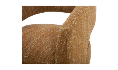 product image for Barrow Performance Fabric Rolling Dining Chair Amber Glow 6 24
