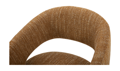 product image for Barrow Performance Fabric Rolling Dining Chair Amber Glow 5 63