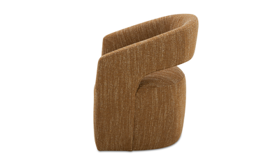 product image for Barrow Performance Fabric Rolling Dining Chair Amber Glow 2 84