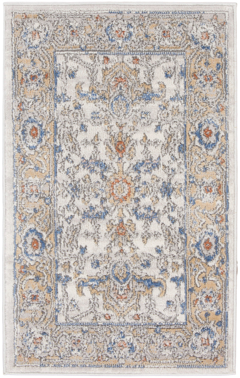 media image for Nicole Curtis Series 4 Cream Blue Vintage Rug By Nicole Curtis Nsn 099446163400 1 273