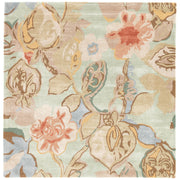 bl71 petal pusher handmade floral green multicolor area rug design by jaipur 4