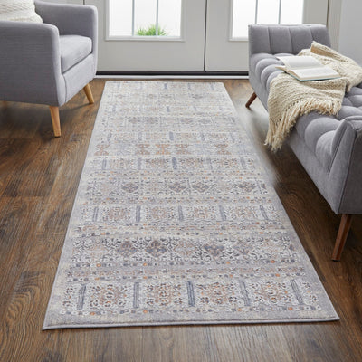 product image for edwardo tribal orange gray rug news by bd fine frar39gcrstgryc00 8 63