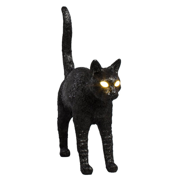 cat lamp felix in black by seletti 1