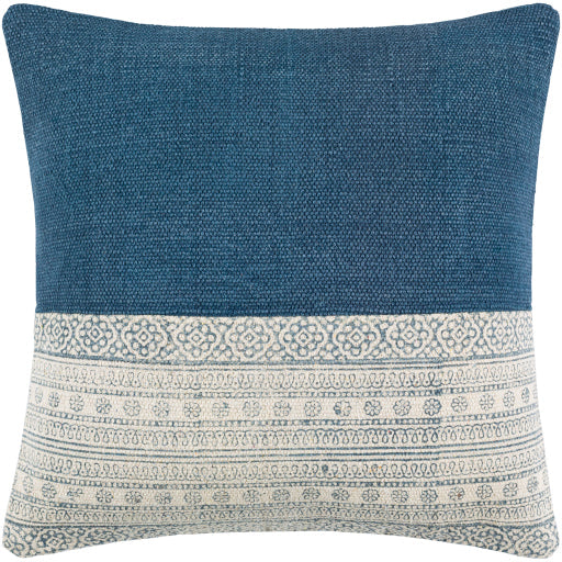 Lola Cotton Pale Blue Pillow Flatshot Image