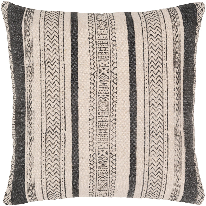 media image for Lola Striped Black Pillow 21