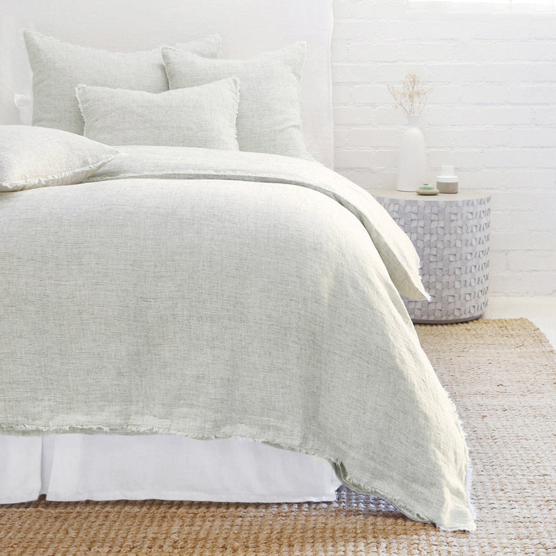 media image for logan duvet and shams in olive design by pom pom at home 1 271