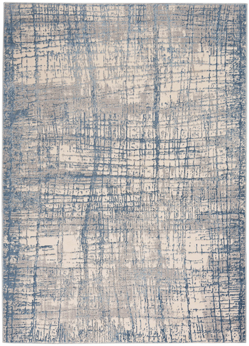 media image for ck950 rush ivory blue rug by nourison 99446818485 redo 1 22