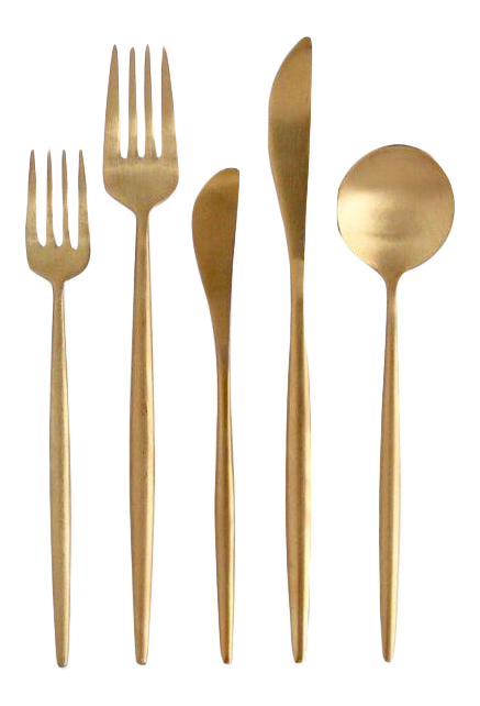 media image for luna flatware 5 piece set by borrowed blu bb0182s 3 293