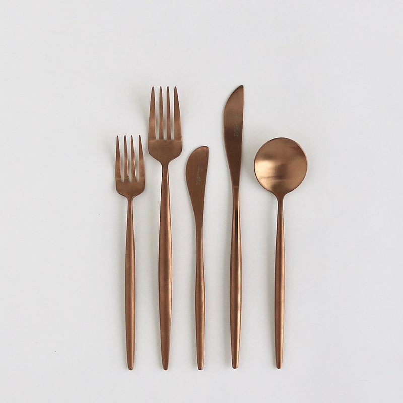 media image for luna flatware 5 piece set by borrowed blu bb0182s 5 298