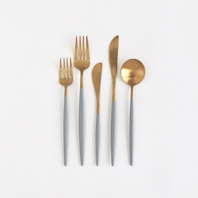 product image for luna flatware 5 piece set by borrowed blu bb0182s 6 34