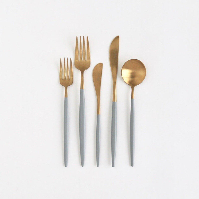 media image for luna flatware 5 piece set by borrowed blu bb0182s 6 286