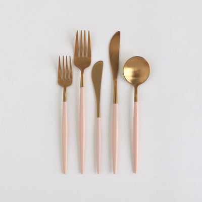 product image for luna flatware 5 piece set by borrowed blu bb0182s 7 73