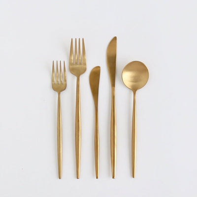 product image for luna flatware 5 piece set by borrowed blu bb0182s 4 13